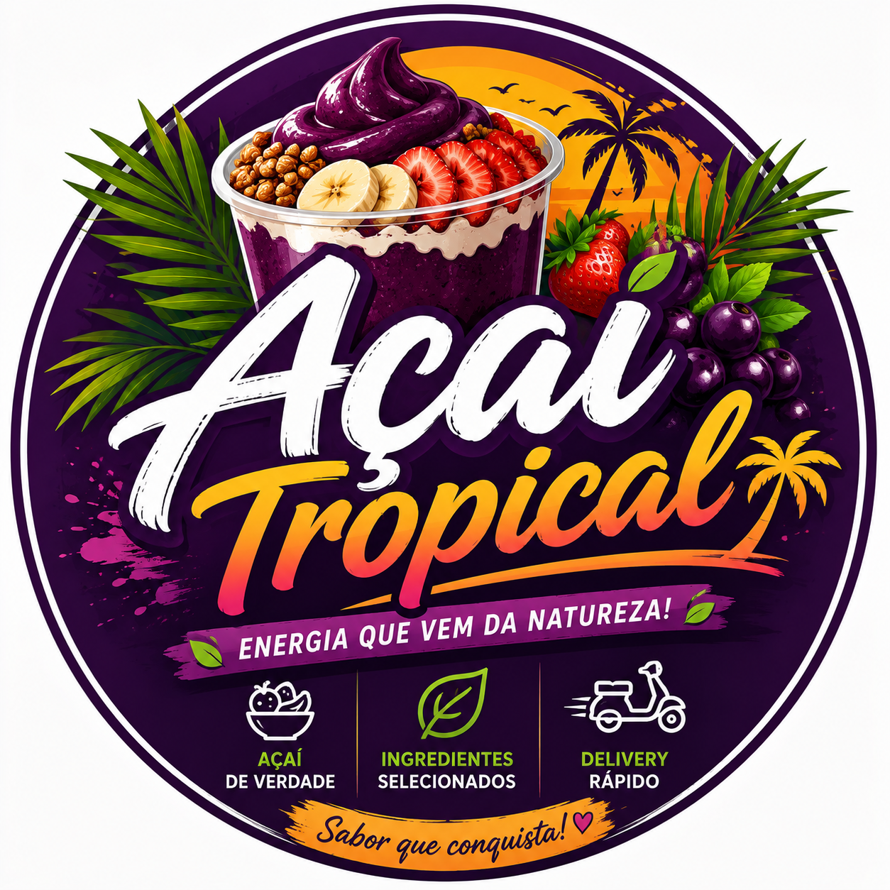 Logo Acai Tropical